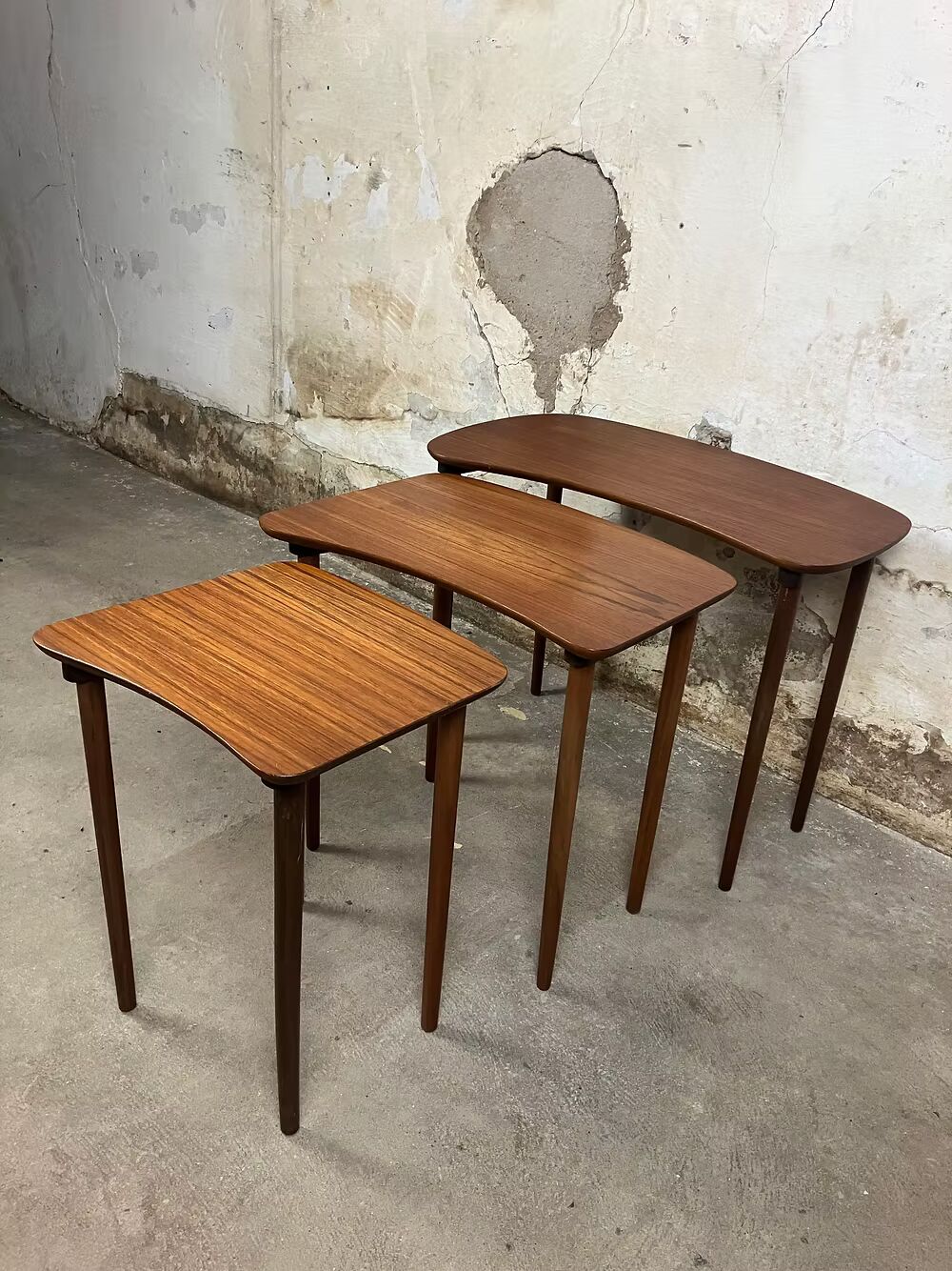 Tavolini tris design svedese vintage anni 50 [ck1961] misure da richiedere