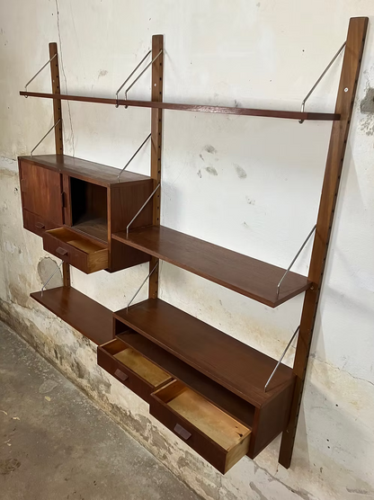 Libreria parete design danese anni 50 [ck1916] misure L.155 H.150