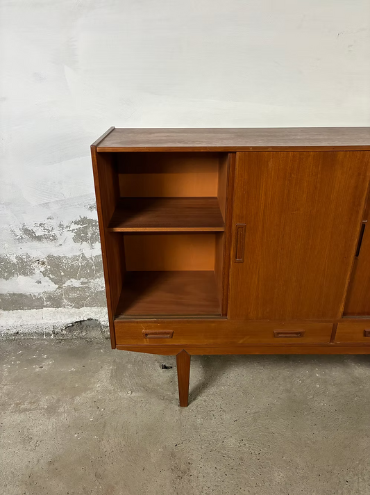 Credenza teak design danese vintage anni 50 [ck2192] | misure L.179 H.114 P.41