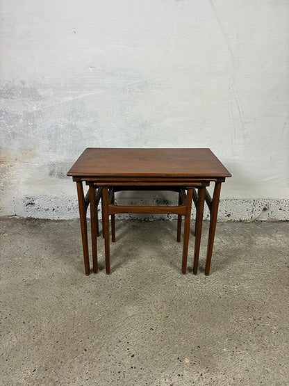 Tavolini tris Poul Hundevad design danese vintage anni 50 | ck2437