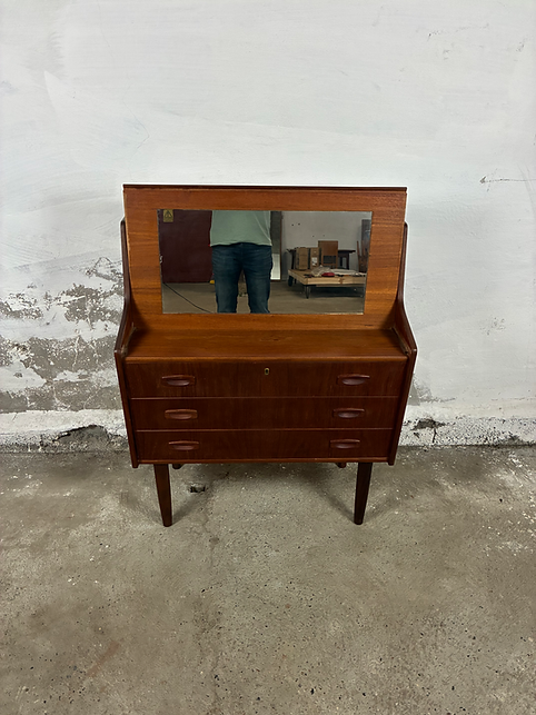 Toletta 3 cassetti vintage design danese anni 50 [ck2098] misure L.102 H.84 P.44