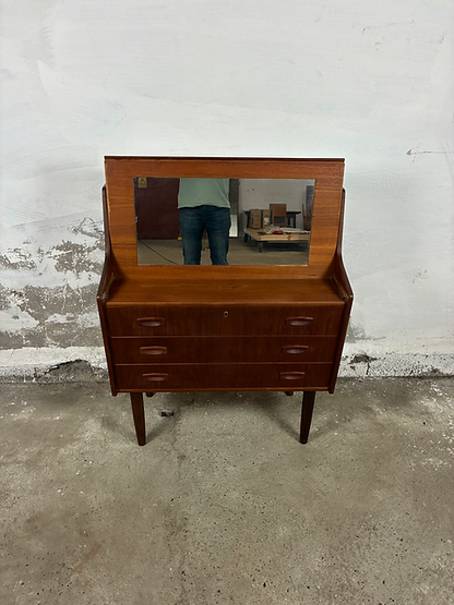 Toletta 3 cassetti vintage design danese anni 50 [ck2098] misure L.102 H.84 P.44