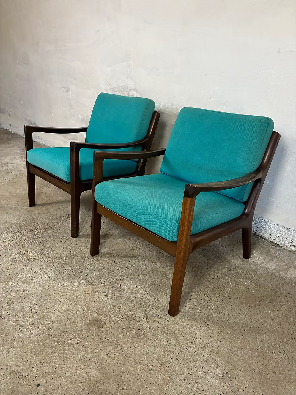 Ole Wanscher Coppia poltroncine mod. Senator design danese anni 50 | ck2370