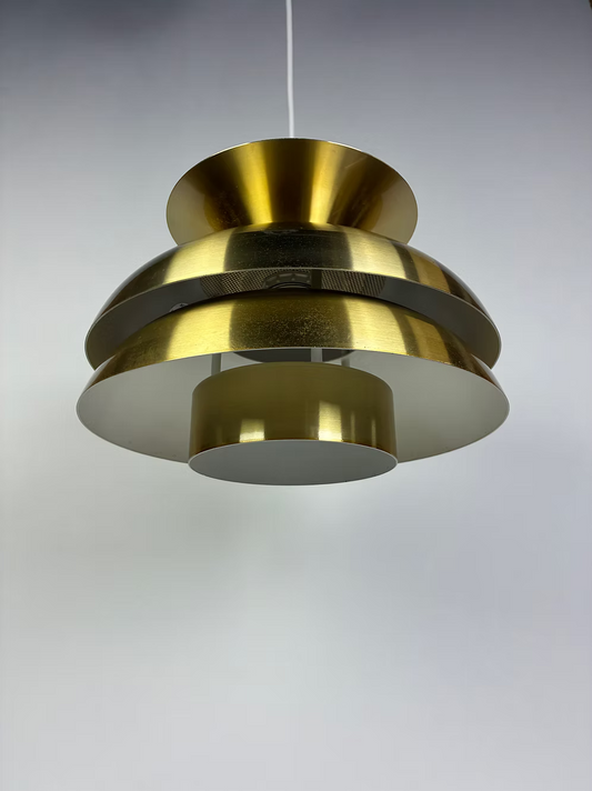 Lampada a sospensione in ottone design danese vintage anni 50 [ck2267] misure Ø30