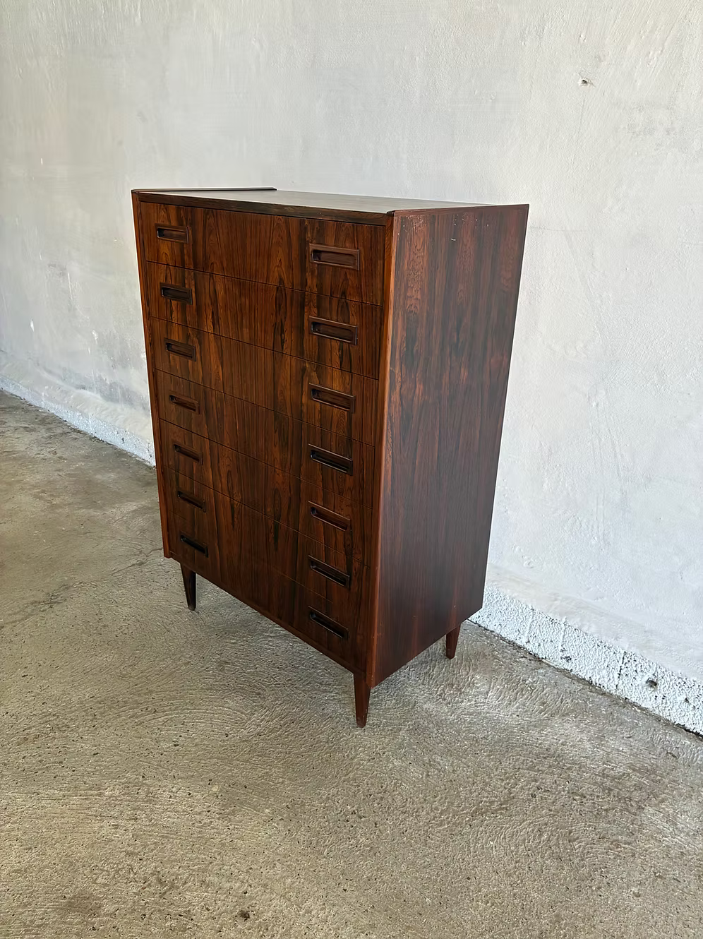 Cassettiera 7 cassetti danese anni 50 palissandro 115cm | ck2381