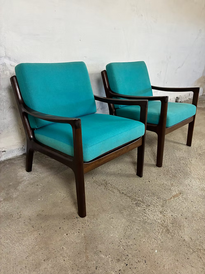 Ole Wanscher Coppia poltroncine mod. Senator design danese anni 50 | ck2370