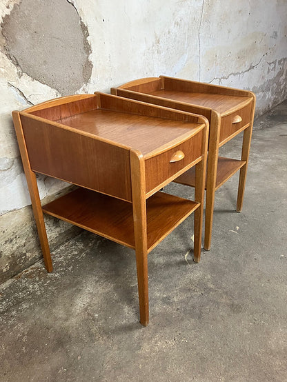 Comodini coppia design danese vintage anni 50 [ck1755]