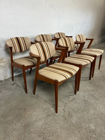 Set 4 "Z chairs" Kai Kristiansen design danese vintage | ck2419
