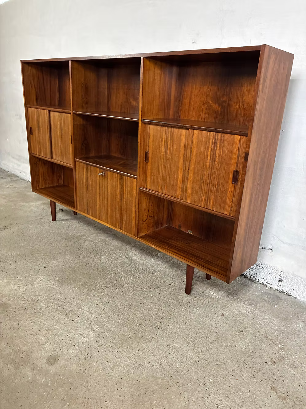Libreria palissandro 190cm design danese anni 50 | ck2547