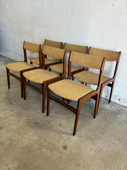 Set di 6 sedie  Erik Buch palissandro design danese vintage | ck2380