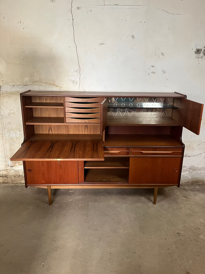 Credenza teak design danese vintage anni 50 [ck1995]  misure L.185 H.135 P.50