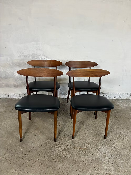 Set 4 Sedie Kurt Østervig palissandro design danese vintage anni 60 | ck2440