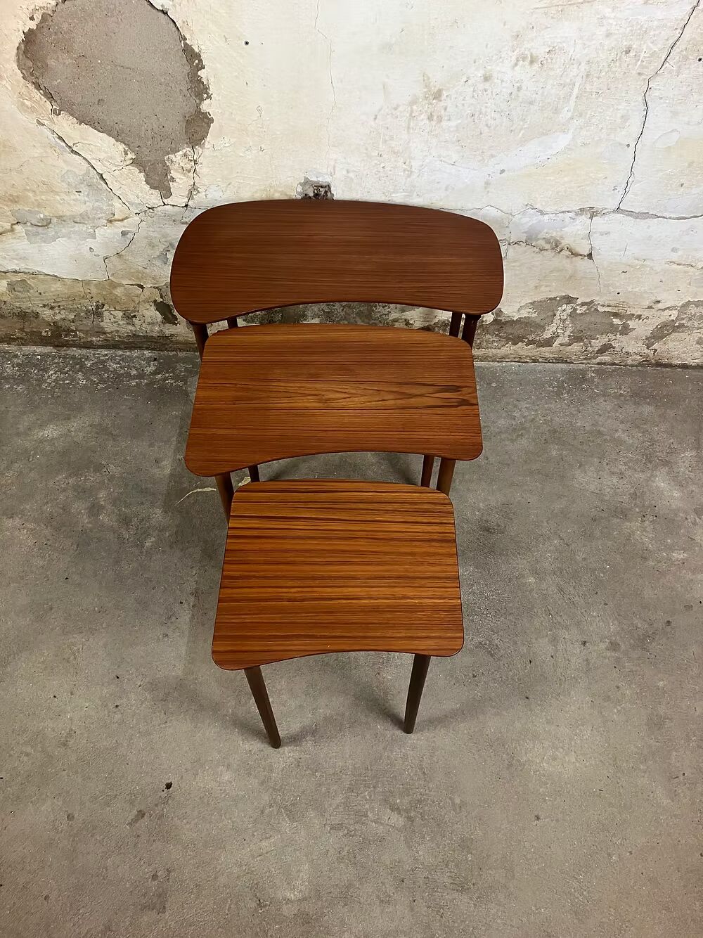 Tavolini tris design svedese vintage anni 50 [ck1961] misure da richiedere