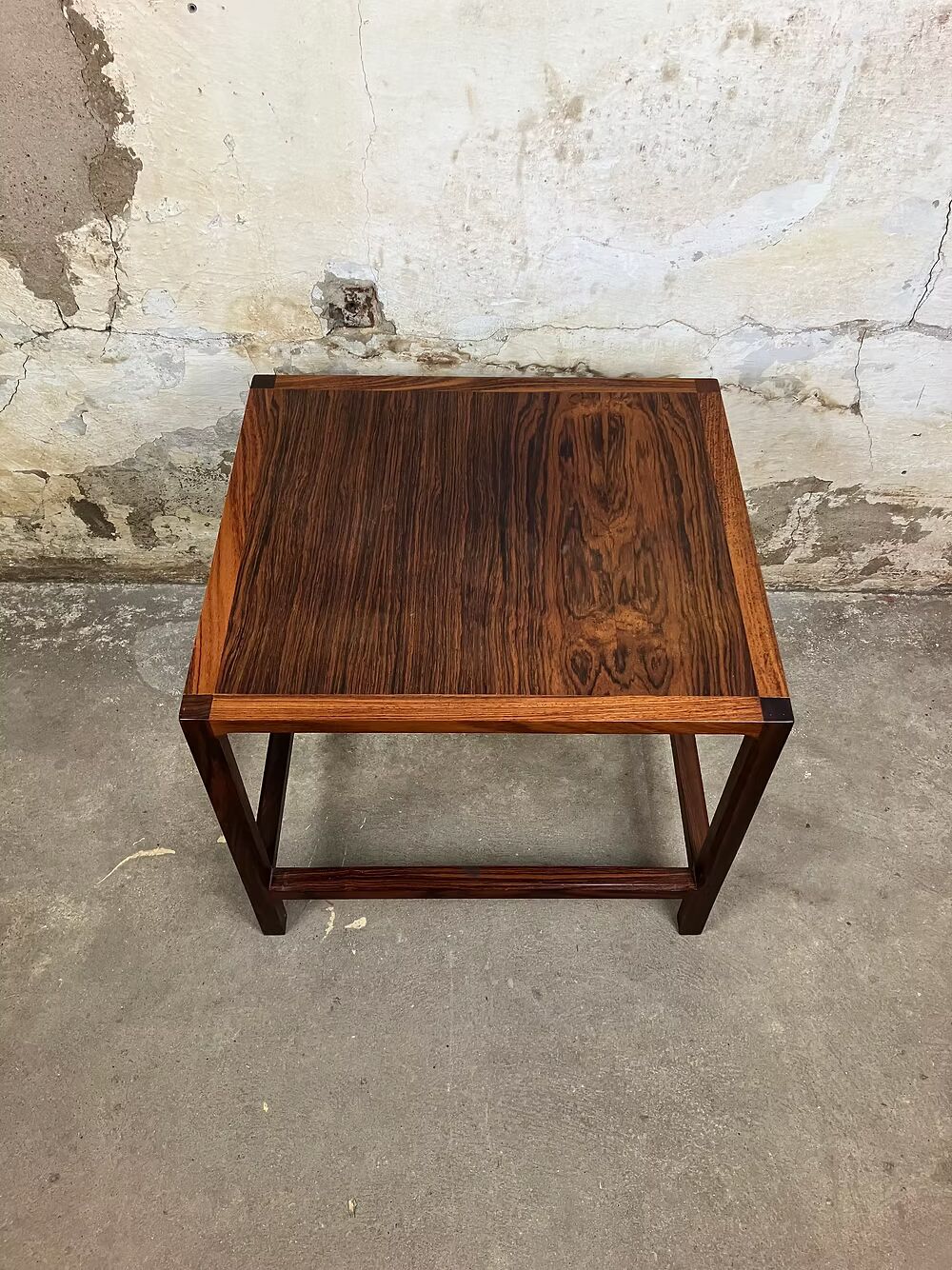 Tavolino "Cubo" Aksel Kjærsgaard  design svedese vintage anni 50 [ck1988] misure L.44 H.50 P.44
