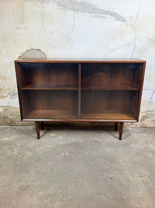 Libreria vetrina palissandro design danese anni 50 [ck1828] misure L.110 H.77 P.27