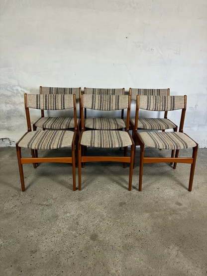 Set 6 sedie Erik Buch teak design danese vintage | ck2507