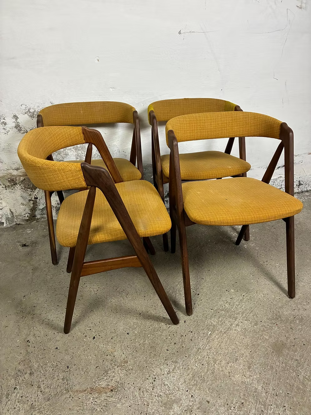 Set di 4 sedie teak TH Harlev design danese vintage anni 60 [ck2276]