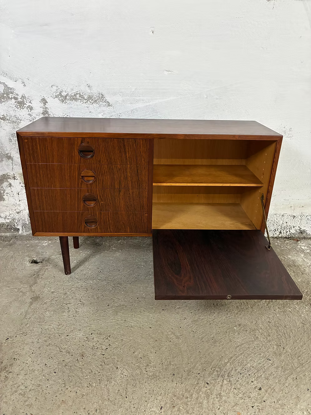 Sideboard palissandro design danese vintage anni 50 [ck2164] misure L.90 H.61 P.30