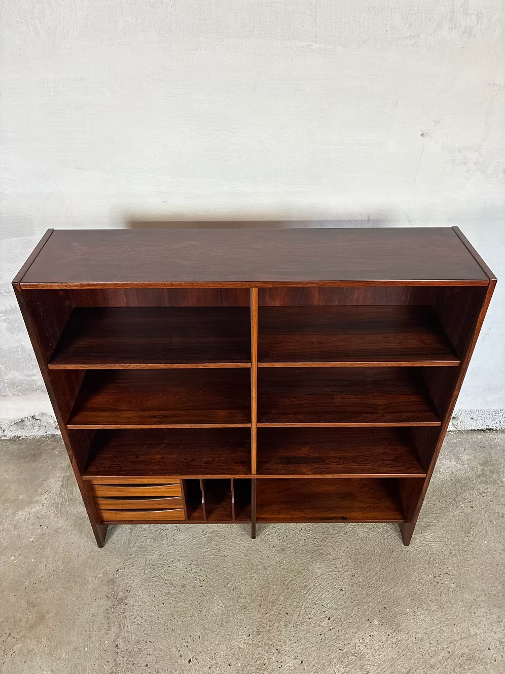 Libreria palissandro 120x120 design danese anni 50 | ck2474