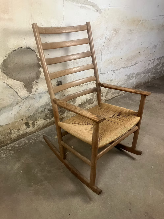 Sedie a dondolo Poul Volther design danese vintage anni 50 [ck1990] misure su richiesta
