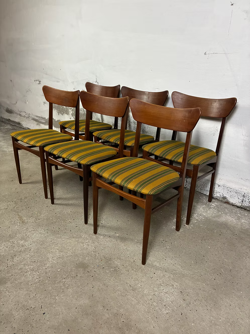 Set di 6 sedie teak design danese vintage anni 60 [ck2251]
