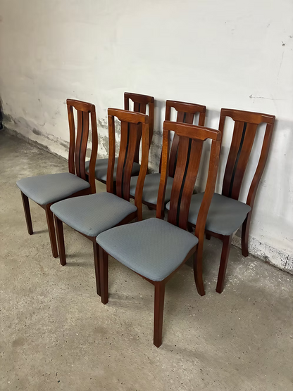 Set di 6 sedie in palissandro di Skovby design danese vintage anni 60 [ck2256]