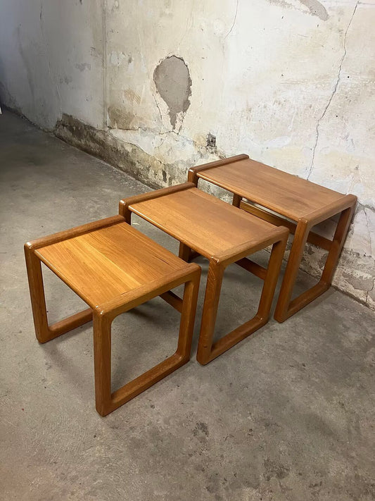 Tavolini tris design svedese vintage anni 50 [ck1965] misure da richiedere