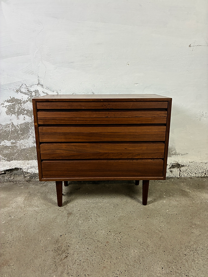 Cassettiera 5 cassetti danese anni 50 [ck2142] | palissandro 80cm