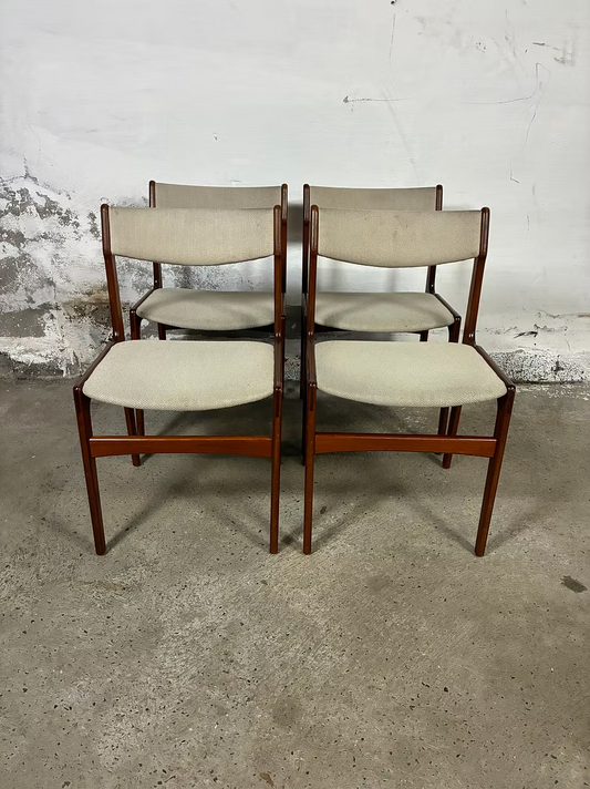 Erik Buch Set 4 sedie design danese vintage | ck2342