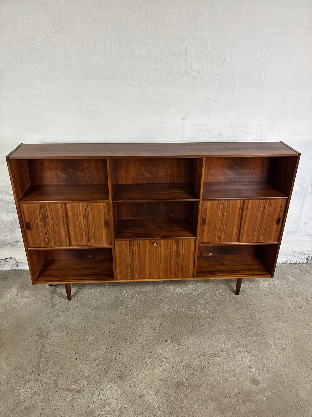 Libreria palissandro 190cm design danese anni 50 | ck2547