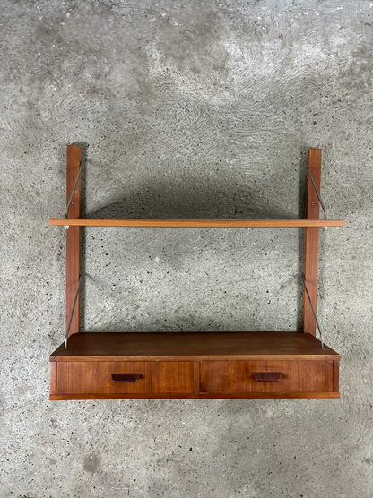 Libreria parete teak design danese anni 50 | ck2442