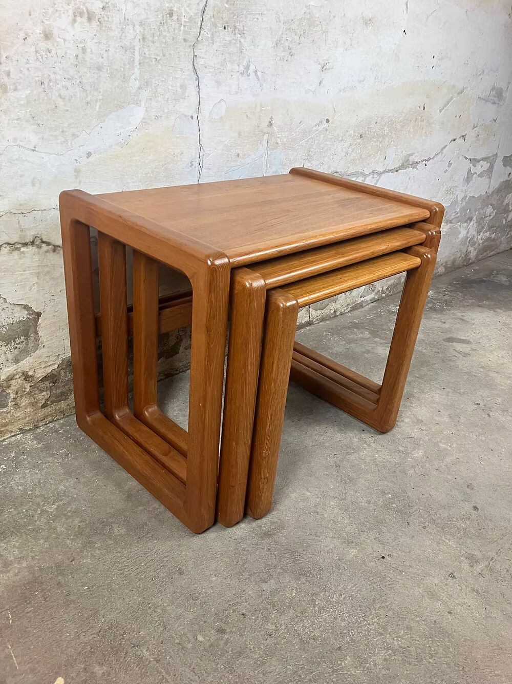 Tavolini tris design svedese vintage anni 50 [ck1965] misure da richiedere