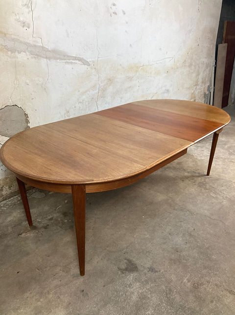 Tavolo rotondo vintage design danese anni 50 [ck1322]