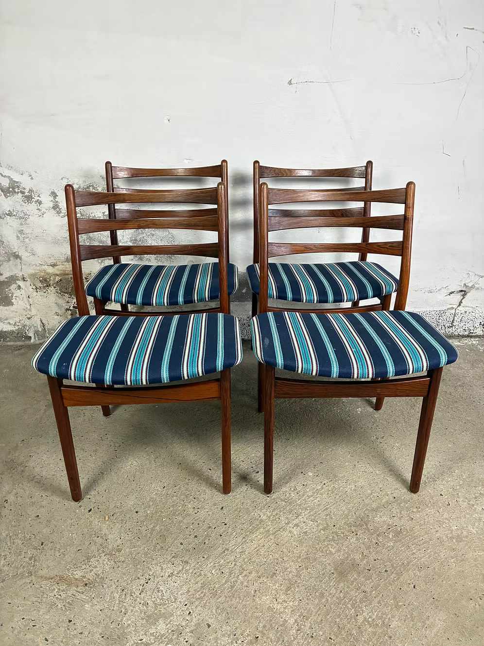 Set 4 Sedie palissandro design danese vintage anni 60 | ck2285