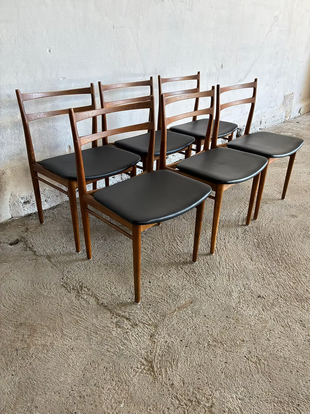 Tavolo Henry Rosengreen + set 6 sedie design danese vintage anni 50 | ck2379