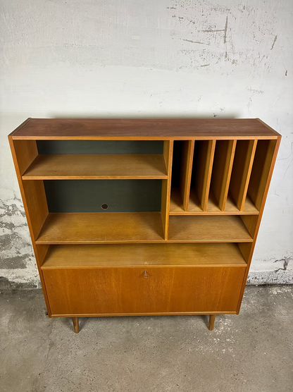 Libreria teak design danese anni 50 [ck2268] | misure L.122 H.140 P.29