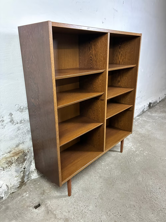 Libreria in wengè design danese anni 50 [ck2244] | misure L.108 H.125 P.30