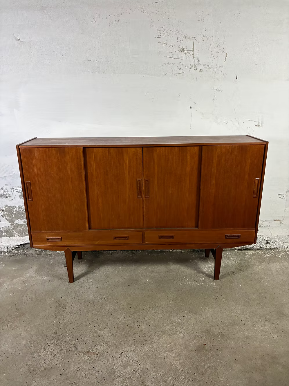 Credenza teak design danese vintage anni 50 [ck2192] | misure L.179 H.114 P.41