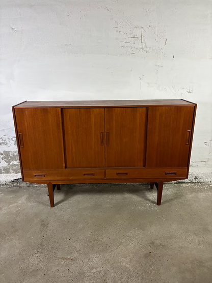 Credenza teak design danese vintage anni 50 [ck2192] | misure L.179 H.114 P.41