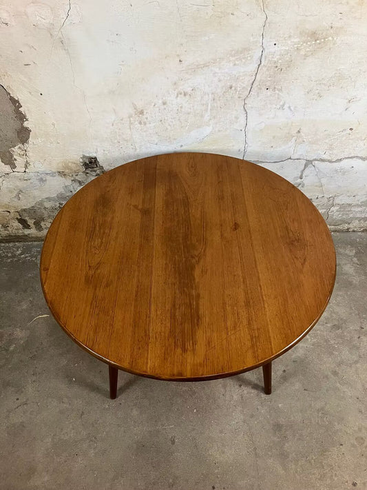 Tavolino rotondo design svedese vintage anni 50 [ck1945] misure Ø90 H.55