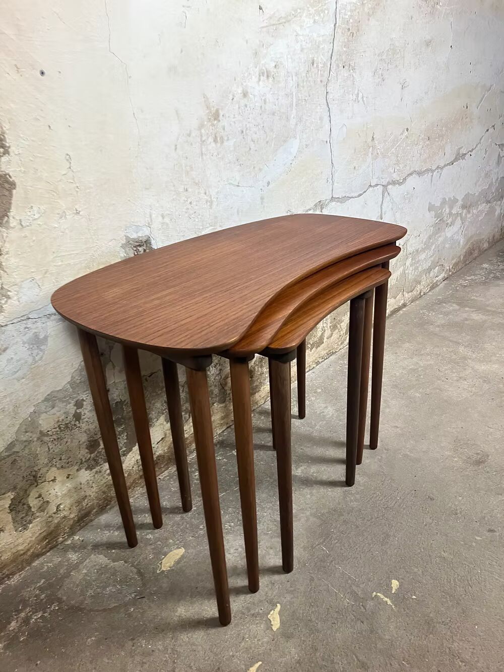 Tavolini tris design svedese vintage anni 50 [ck1961] misure da richiedere