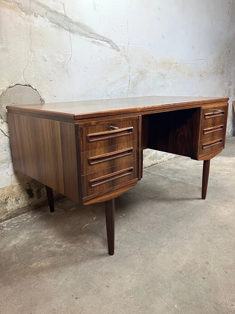 Scrivania J Svenstrup design danese vintage anni 60 [ck1663] misure L.130 H.70
