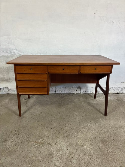 Scrivania teak 129cm design danese vintage anni 60 | ck2538