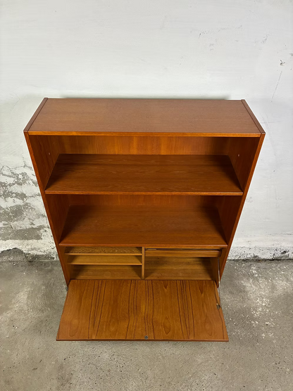 Libreria credenza teak design danese anni 50 [ck2246] | misure L.90 H.125 P.30