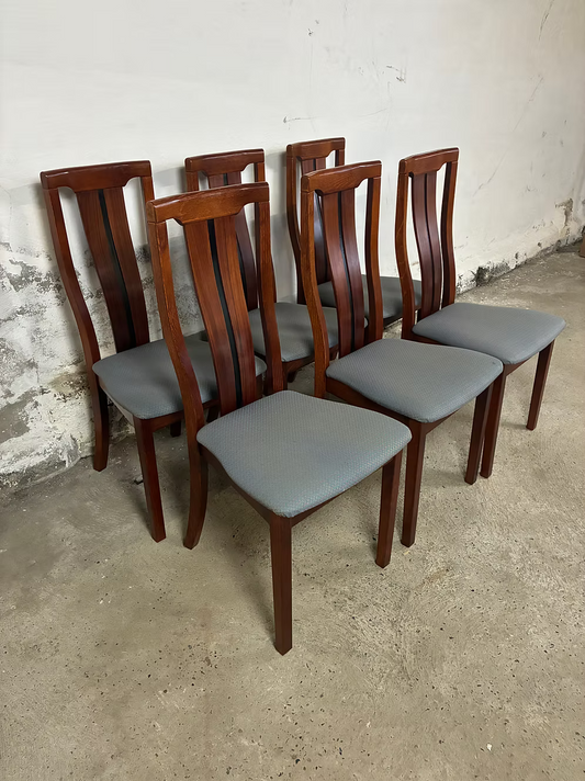 Set di 6 sedie in palissandro di Skovby design danese vintage anni 60 [ck2256]