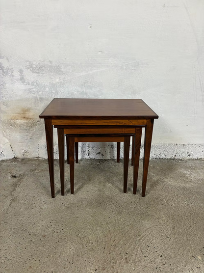 Tavolini tris palissandro design danese vintage anni 50 | ck2444