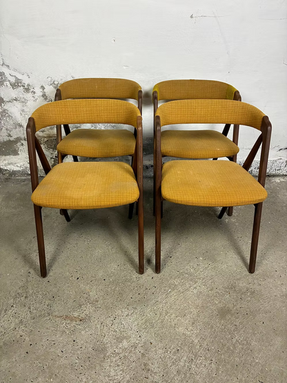 Set di 4 sedie teak TH Harlev design danese vintage anni 60 [ck2276]