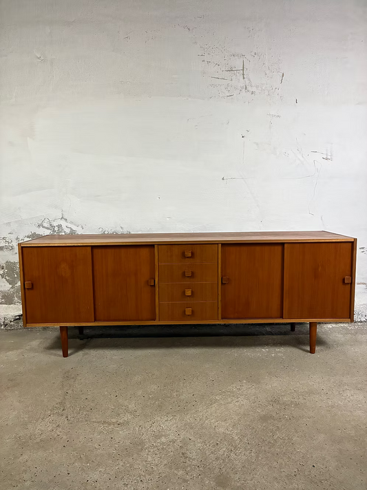 Sideboard design anni 50 [ck2270] | teak misure L.190 H.69 P.47