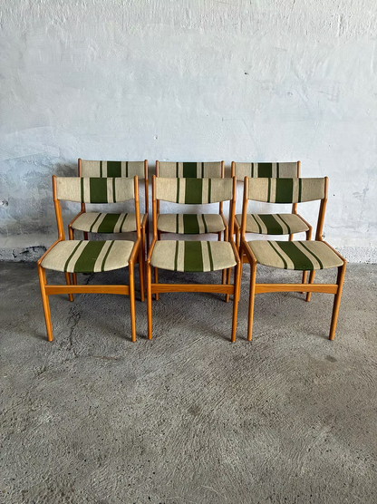 Set 6 sedie Erik Buch design danese vintage | ck2357