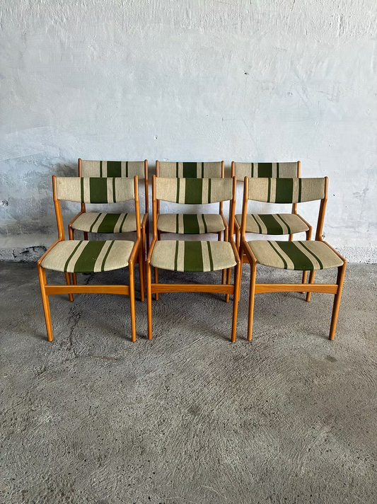 Set 6 sedie Erik Buch design danese vintage | ck2357